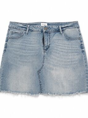 Celebrity Pink Light Blue Denim Mini Skirt